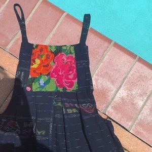 Embroidered 🍒Mexican overall dress⭐️